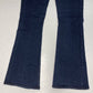 Paige Canyon Flare Jeans Sz 27 Womens Lowrise Stretch Denim Blue Dark Wash EUC