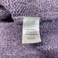 J Jill Button Up Cable Knit Cardigan XSmall Purple Lavender Long Chunky Sweater