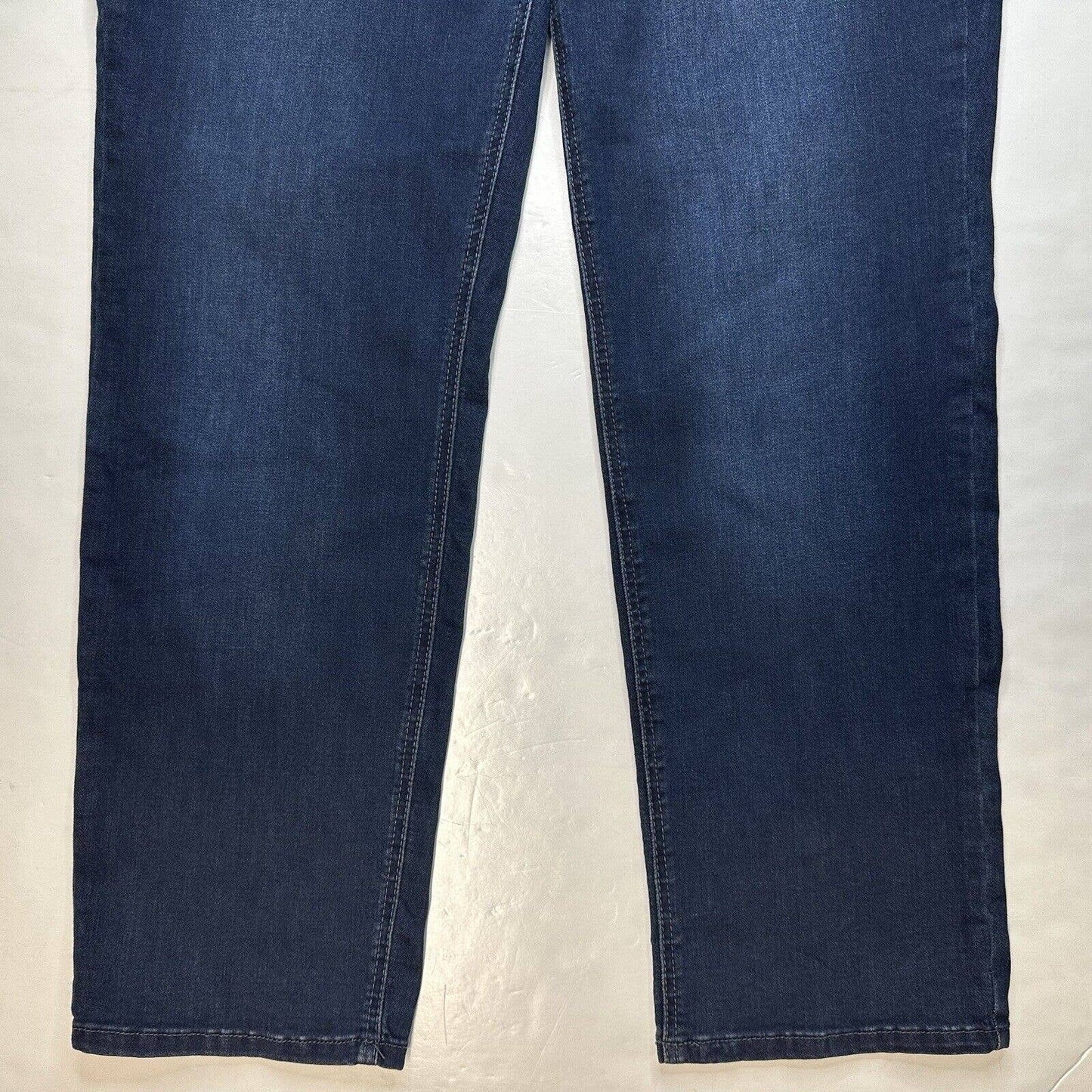 Lane Bryant Midrise Straight Jeans Womens 20 Essential Stretch Blue Denim Dark