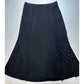 Laura Ashley Slinky Knit Maxi Skirt PS Petite Small Black Pull On Long EUC