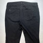 Chicos Straight Leg Jeans Sz 1.5 Womens (33.5"Waist) Black Stretch Denim