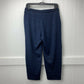 T by Talbots Crop Pants Sz Small Marled Navy Blue Pull On Casual Lounge Pant EUC