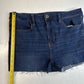 American Eagle Super Hi-Rise Cut Off Dream Short 12 Denim Blue Jean Shortie Fray