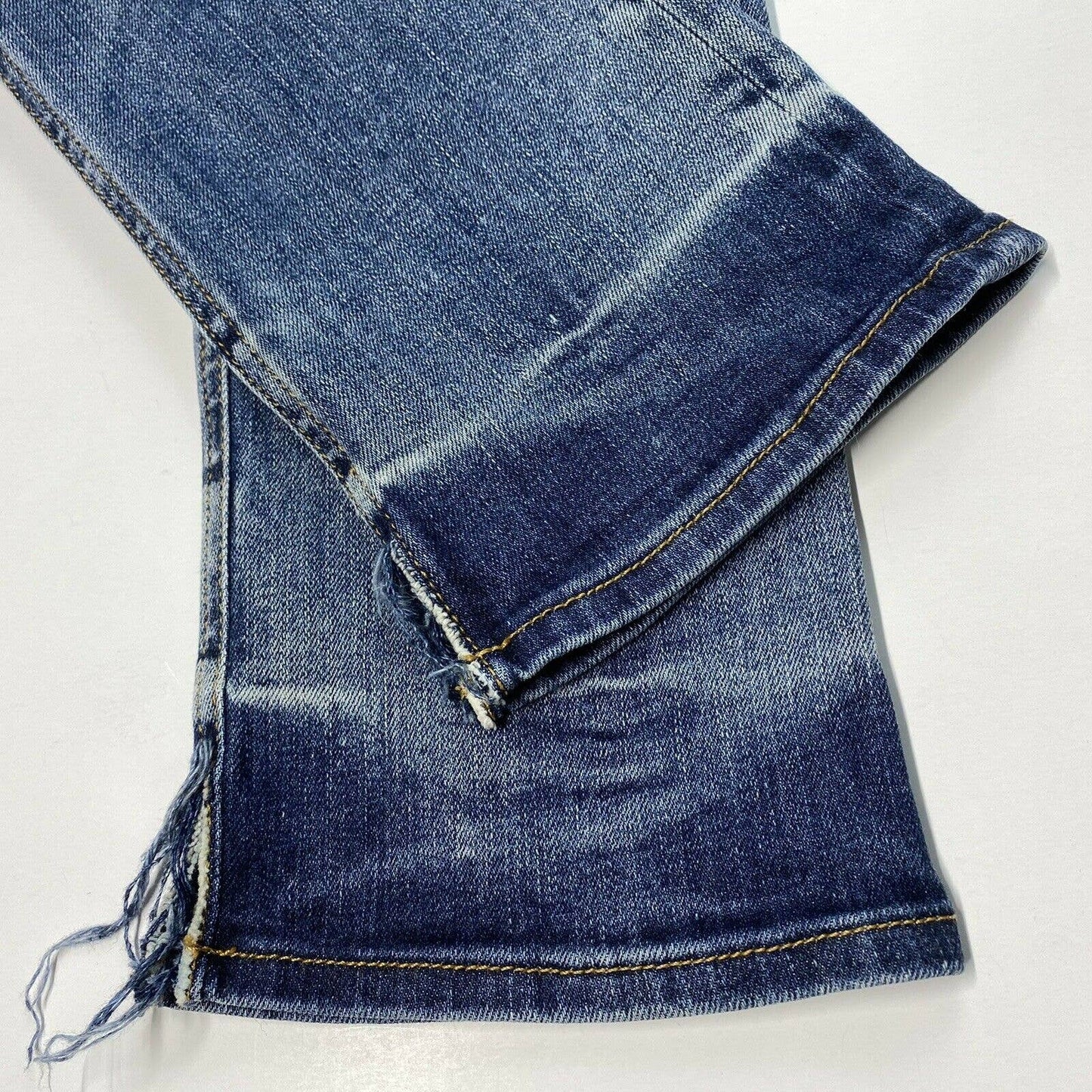 Rag & Bone Crop Sz 24 (28"Waist) Lowrise Stretch Denim Blue Skinny Jeans EUC