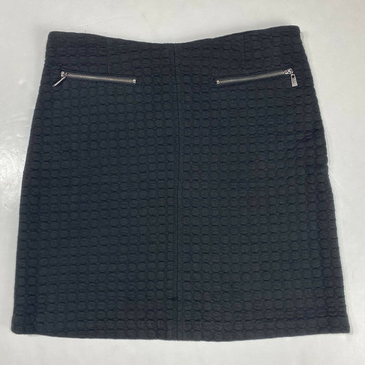 Laundry by Shelli Segal Quilted Skirt Sz 4 Womens Black Mini Soft Textured Skirt