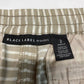 Black Label Chicos Striped Ankle Tie Pants Sz 2 (US 12) Beige Elastic Side Zip