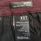 KUT From The Kloth Donna High Rise Ankle Skinny Jeans 14 Deep Wine Burgundy NEW