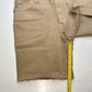 GAP Cheeky Midi Shorts 31/12 Tall (33"Waist) High Rise Tan Fray Button Fly NEW