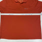 Cabelas Guidewear Shirt Sz 2XL Red/Orange Short Sleeve 1/4 Button Top Mesh EUC