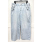 American Eagle Lowrise Baggy Wide Leg Skater Jean 16 Light Denim Distress NEW