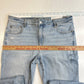 American Eagle Lowrise Flare Jean 14 Next Level Stretch Denim Distressed NEW