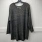 Soft Surroundings Tunic Sweater Sz 1X Gray With Sequins Holiday Top Plus Size