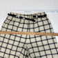 Vintage New Attitude Russ Togs Plaid Shorts Womens 14 Beige USA Union Made