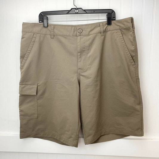 Columbia Cargo Shorts Sz 40W Mens Regular Fit Brown Casual Hiking 22" Long EUC