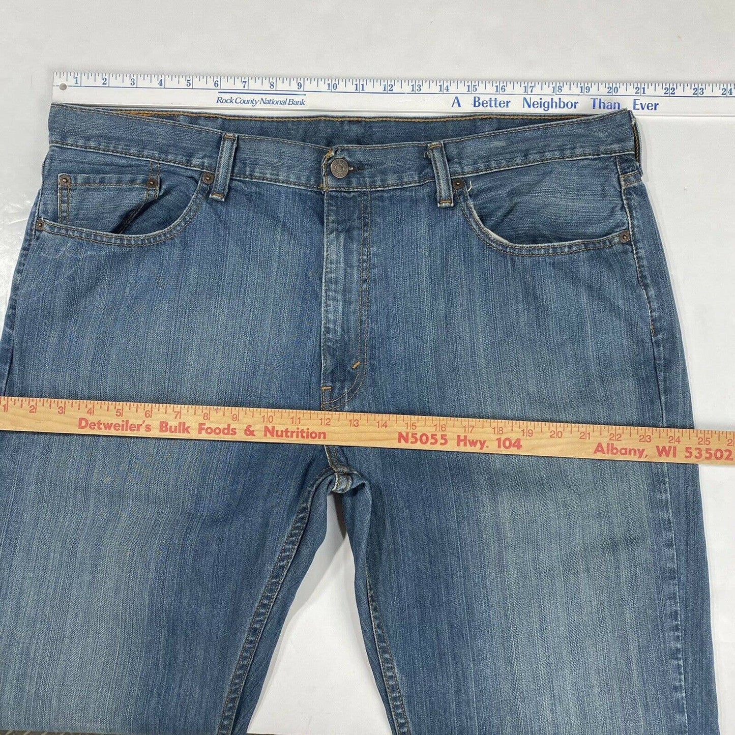 Levis Strauss 559 Relaxed Straight Leg Mens 40x30 Denim Blue Jeans 100% Cotton