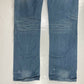 Maison Bibliotheque Straight Leg Sz 36x34 Long Mens Denim Blue Jeans Distressed