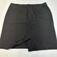 J Jill Ponte Pencil Skirt Sz Large Black Pull On Stretch Knit Back Slit