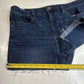 American Eagle Super Hi-Rise Cut Off Dream Short 12 Denim Blue Jean Shortie Fray