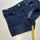 American Eagle Super Hi-Rise Cut Off Dream Short 12 Denim Blue Jean Shortie Fray