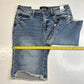 Judy Blue Aubrey High Waist Bermuda Shorts Sz Large Denim Blue Jean Distress NEW