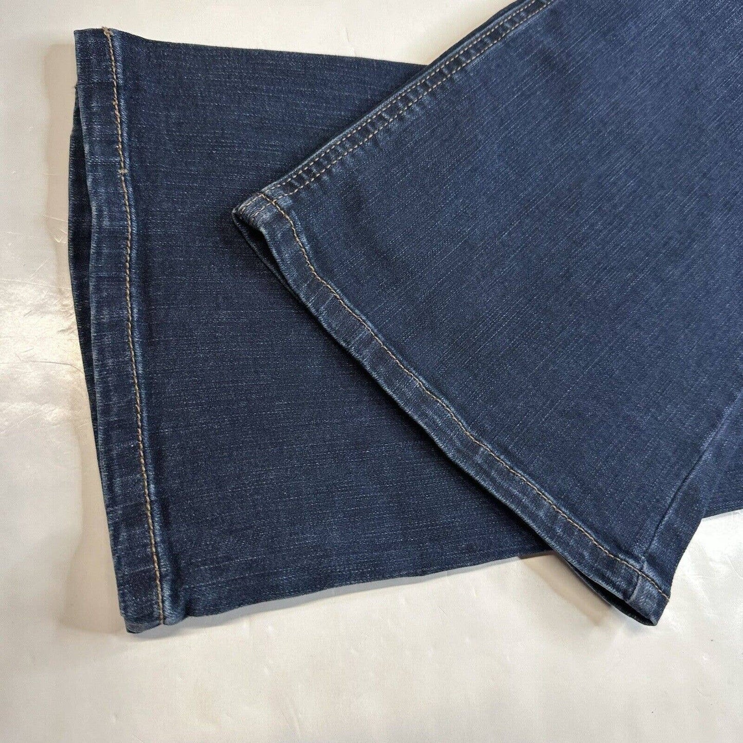 Maurices Midrise Bootcut Jeans Womens 14 Regular Stretch Blue Denim Dark Wash