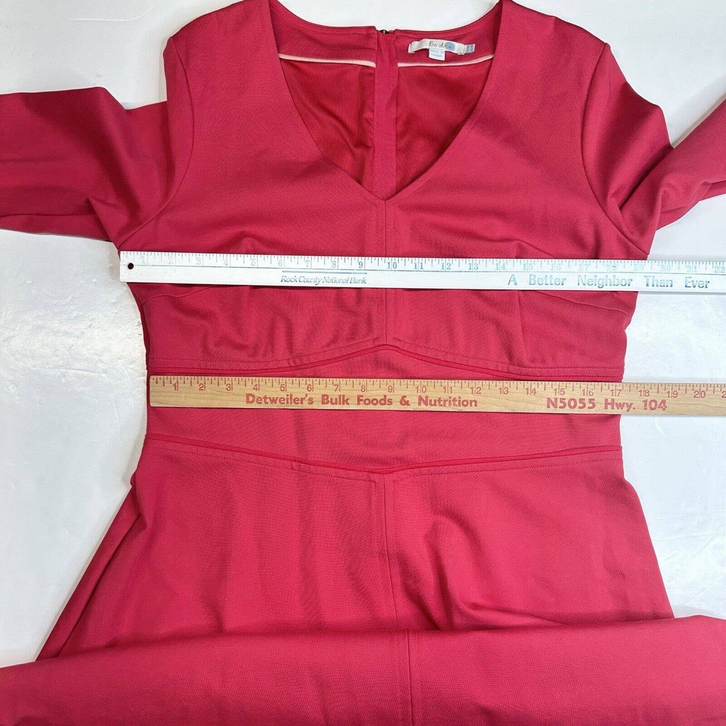 Boden Clerkenwell Ponte Knit Dress (US 14/UK 18) Pink Lined Fit Flare EUC