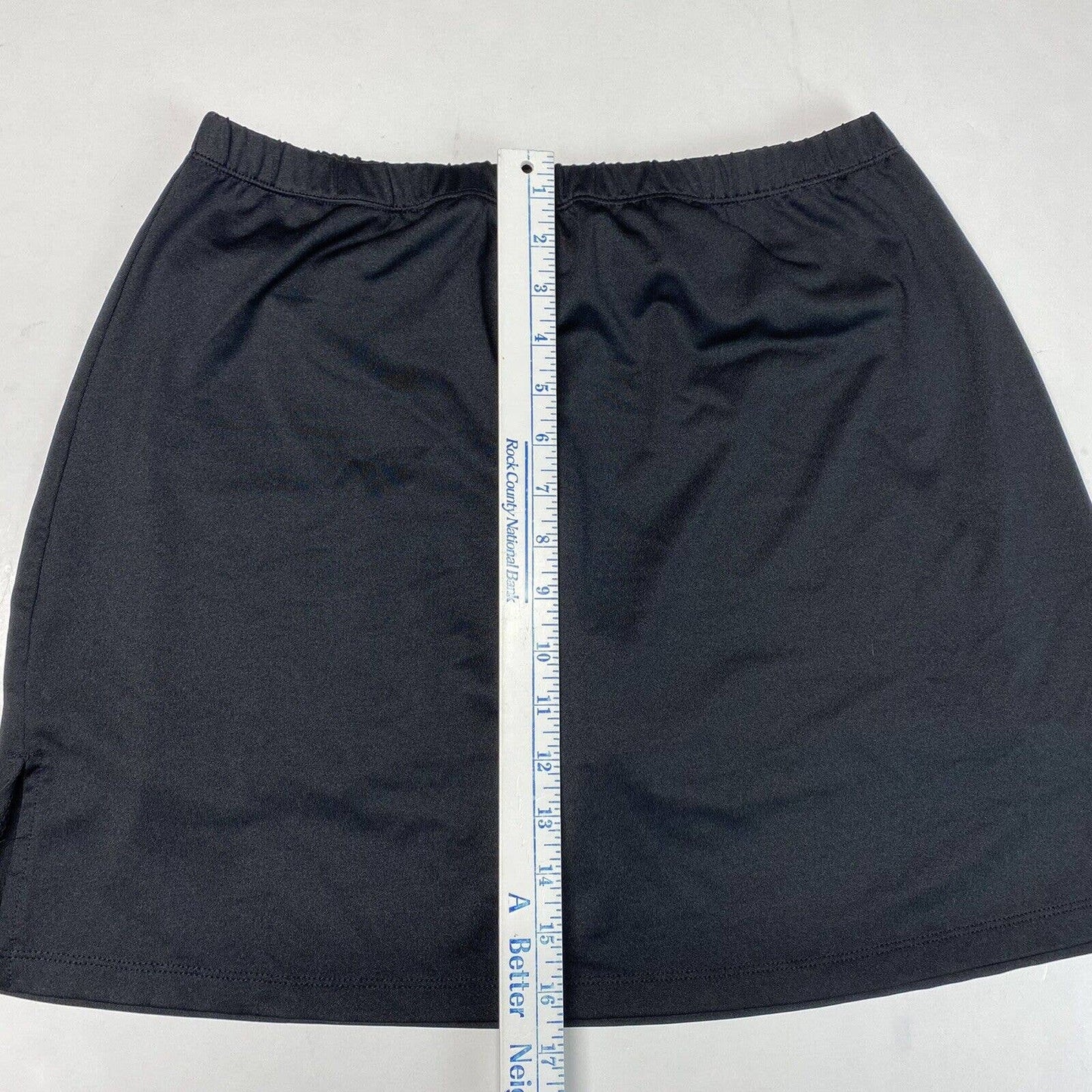 Pebble Beach Performance Skort Sz Medium Black Active Stretch Skirt/Shorts EUC