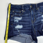 American Eagle Hi-Rise Shortie Sz 6 360 Super Stretch Denim Shorts Holes EUC