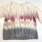 Knox Rose Tie Dye Sweatshirt Large Beige Stretchy Soft Knit Balloon Sleeve Top