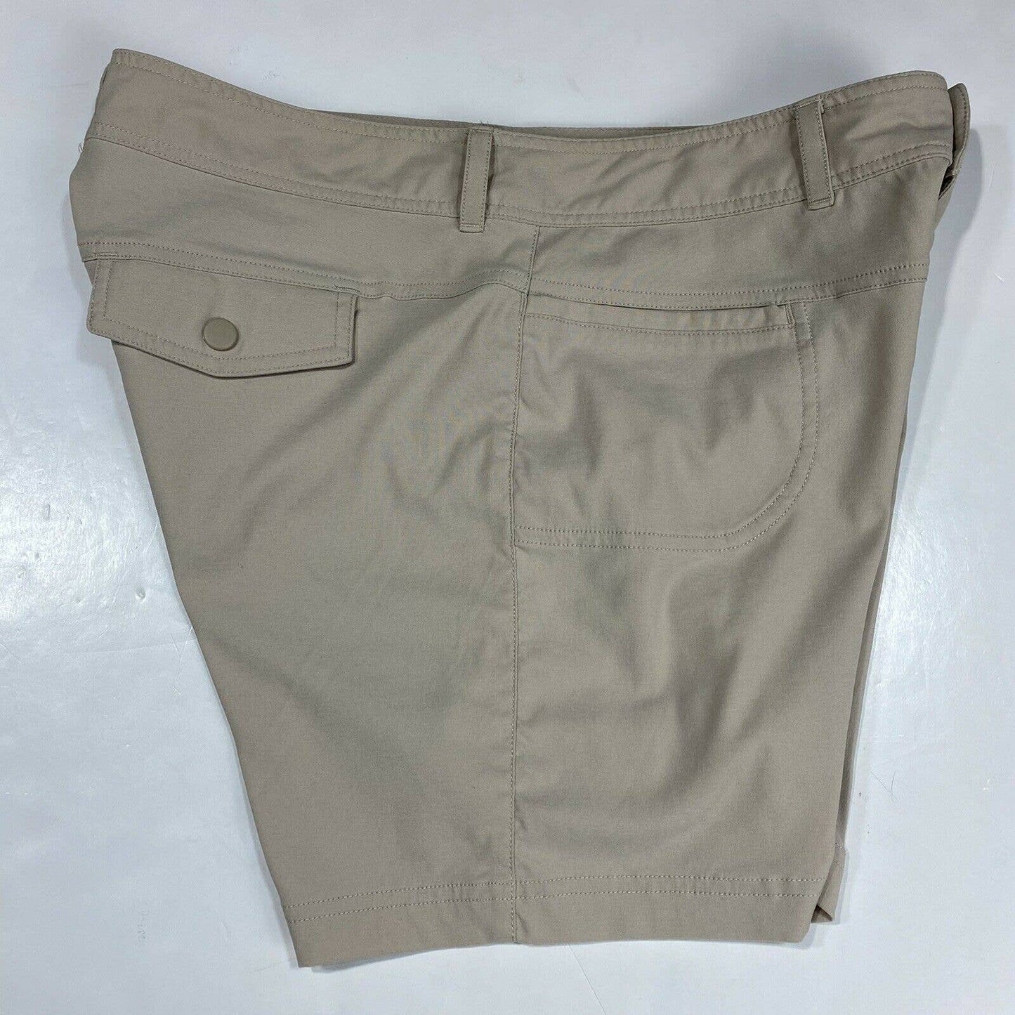 Gander Mountain Guide Series Shorts Sz 8 Womens Khaki Beige Hiking Fishing EUC