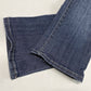 Grace In LA Capri Sz 7 Lowrise Denim Cropped Blue Jeans Rhinestones Jewels