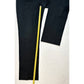 St John Sport Straight Leg Trousers Womens 10 Black Dress Pants Exposed Seams