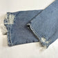 AGOLDE Nico High Rise Slim Fit Ankle Jean Sz 32 Light Blue Denim Button Fly Fray