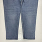 Silver Mom Jean Sz 36 Womens Hi-Rise Denim Jeans Plus Size Distressed Button Fly