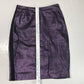 Venus Williams Wilsons Leather Pencil Skirt Sz 6 Purple Shimmer Back Slit Lined