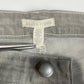 Eileen Fisher Tapered Ankle Sz 12 Midrise Light Gray Denim Jeans Organic Cotton