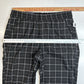 GAP Easy Pants Womens Large Black Plaid Pull On Tapered Ankle Lightweight NEW