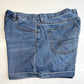 American Eagle Mom Shorts 12 High Rise Denim Blue Jean Cuffed Short Medium Wash