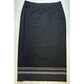 Eddie Bauer Faux Wrap Maxi Skirt Sz 14 (32.5"Waist) Dark Gray Wool Blend Lined