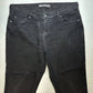 Levis 505 Straight Jeans Womens 16 High Rise Stretch Black Denim Jeans Plus Size