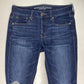 American Eagle Tomgirl Jeans Sz 2 Blue Denim Holes Button Fly *See Measurements