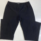 Eileen Fisher Cropped Crepe Pants Sz XSmall Black Stretch Pull On Tapered Leg