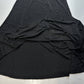 Laura Ashley Slinky Knit Maxi Skirt PS Petite Small Black Pull On Long EUC