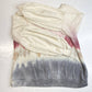 Knox Rose Tie Dye Sweatshirt Large Beige Stretchy Soft Knit Balloon Sleeve Top