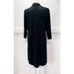 J Jill Shirt Dress Sz Medium Black Buttons Cotton Modal Blend Stretch 3/4 Sleeve