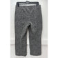 Anthropologie Essential Crop Flare Pants Womens Large Knit Black/White Pattern