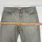 Eileen Fisher Tapered Ankle Sz 12 Midrise Light Gray Denim Jeans Organic Cotton