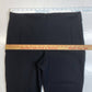 Chicos Ponte Knit Ankle Pants Sz 1 (US 8/Medium) Black Stretch Pull On Crop