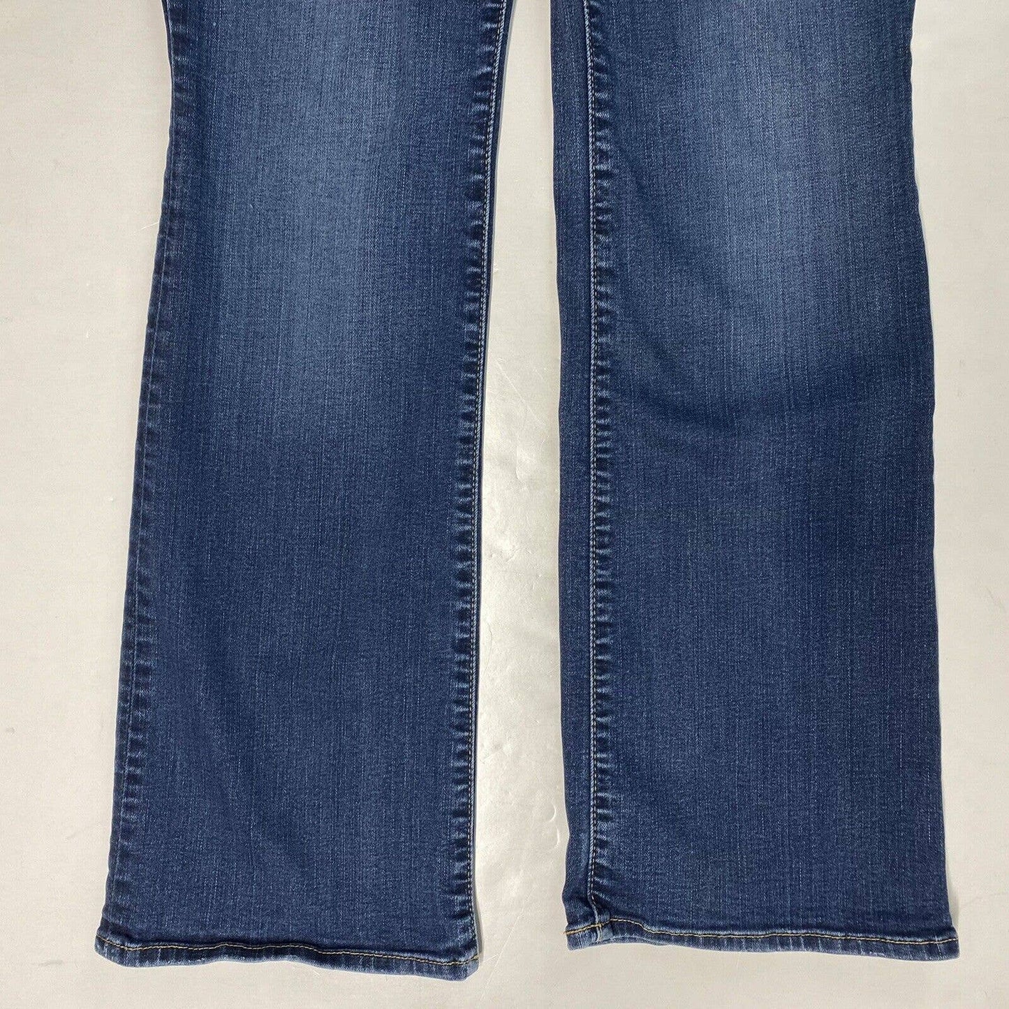 Eddie Bauer Curvy Bootcut Jeans Sz 8 Womens Lowrise Stretch Denim Blue Jeans