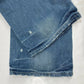 Maison Bibliotheque Straight Leg Sz 36x34 Long Mens Denim Blue Jeans Distressed